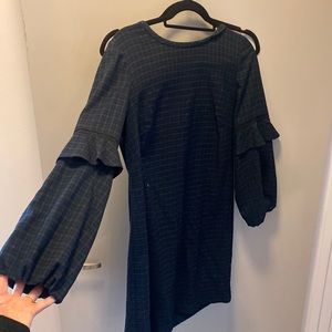 Loft black watch dress